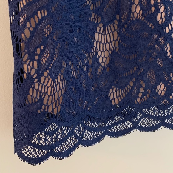 Lilly Pulitzer Womens M Navy Lace Cocktail Dress Elegant Classic Sophisticated - Picture 5 of 16